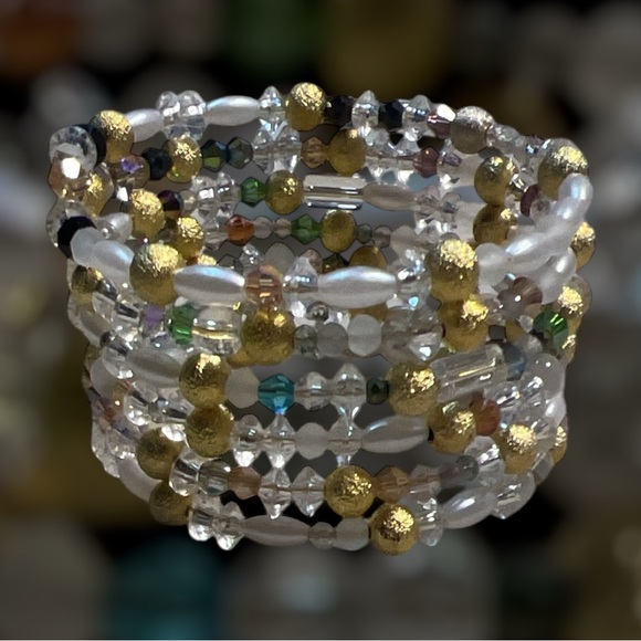 Multi Strand Crystal Bracelet - Picture 1 of 2